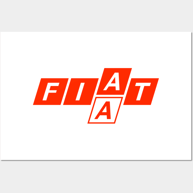 FIAT AA Racing Wall Art by Teephemera